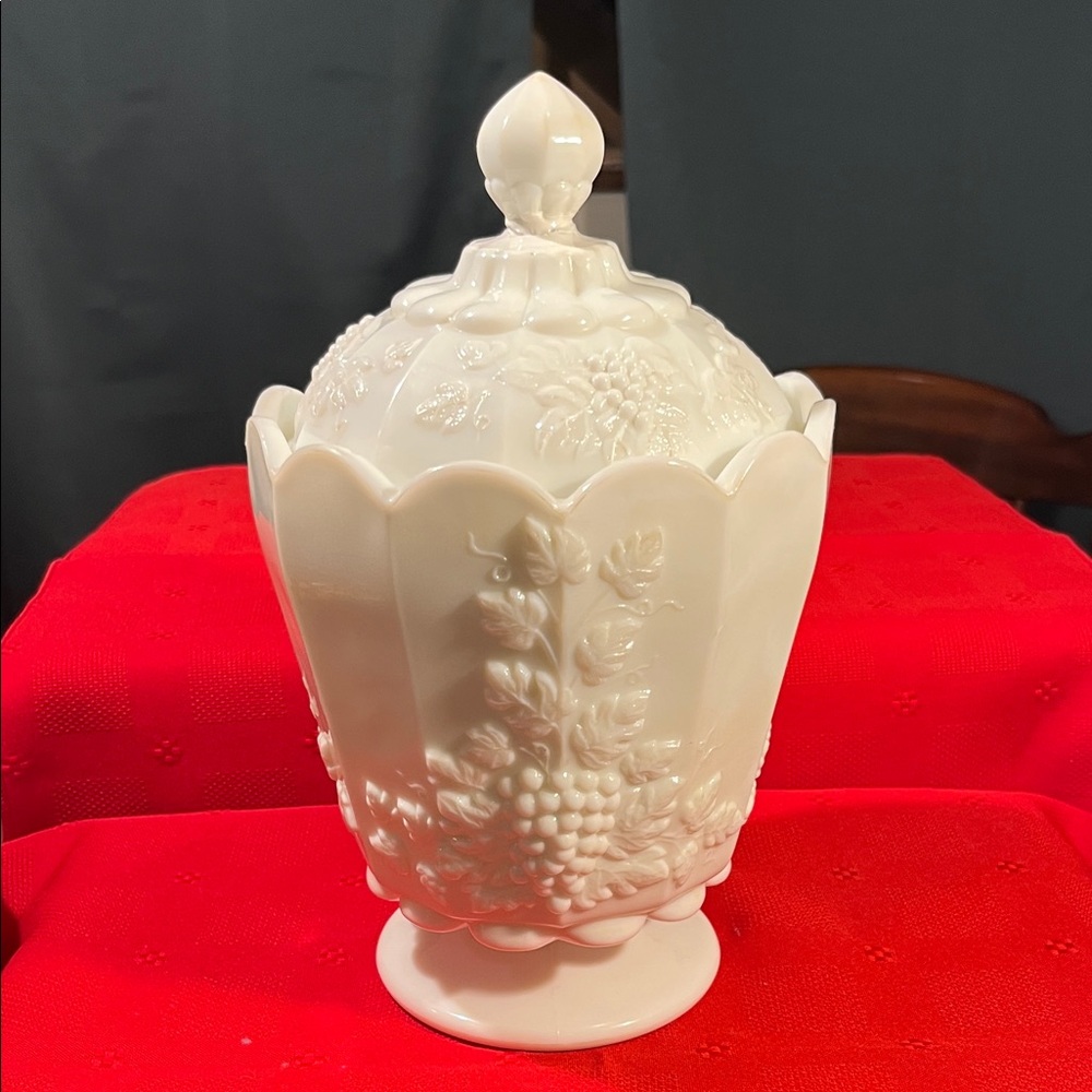 Elegant White Decorative Jar